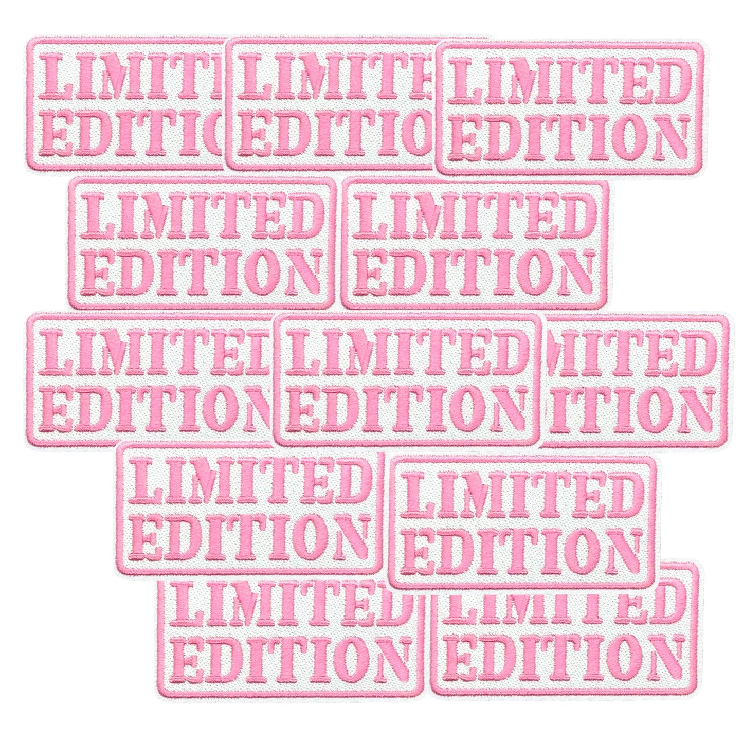''Limited Edition'' Iron-On Embroidered Patch for Jackets, Bags & Clothing – 9.5 x 4.9 cm