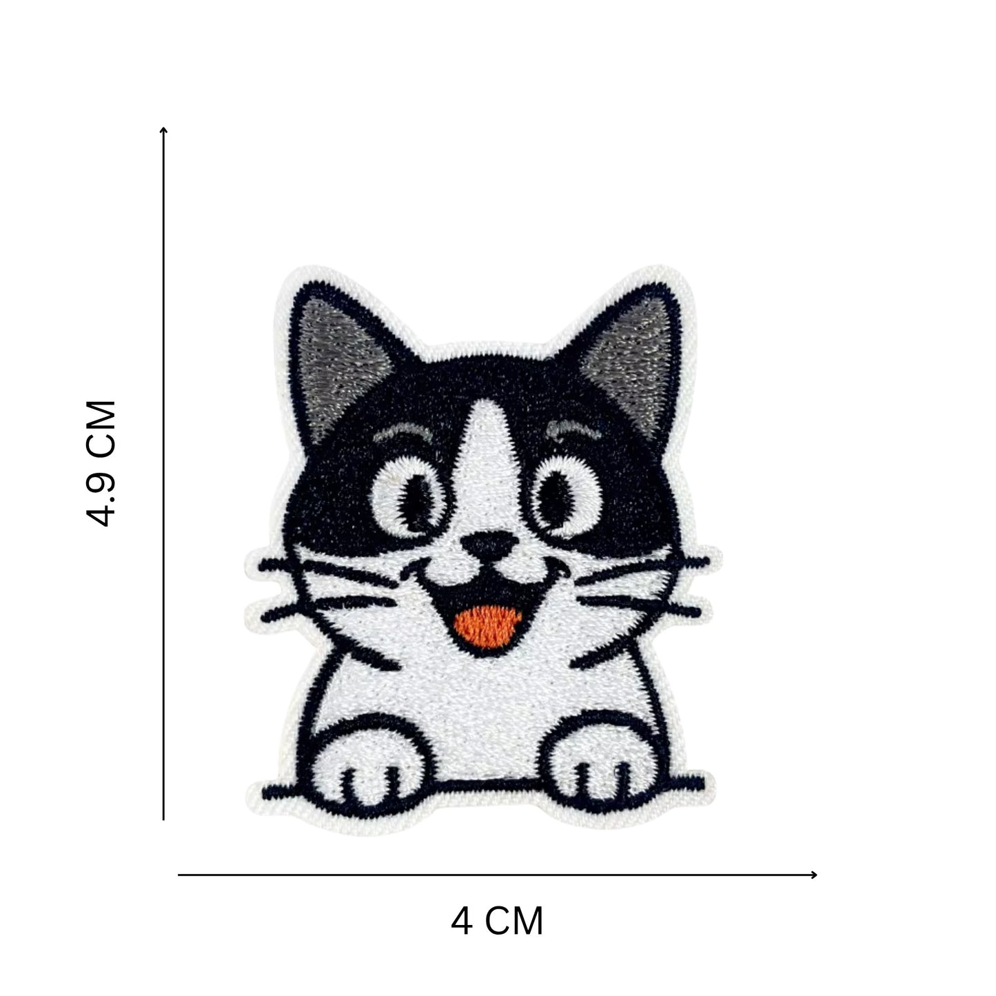 Cat Faces Embroidered Patch Set – Iron On & Sew On Patches for Jackets, Bags & Jeans (10 Designs)