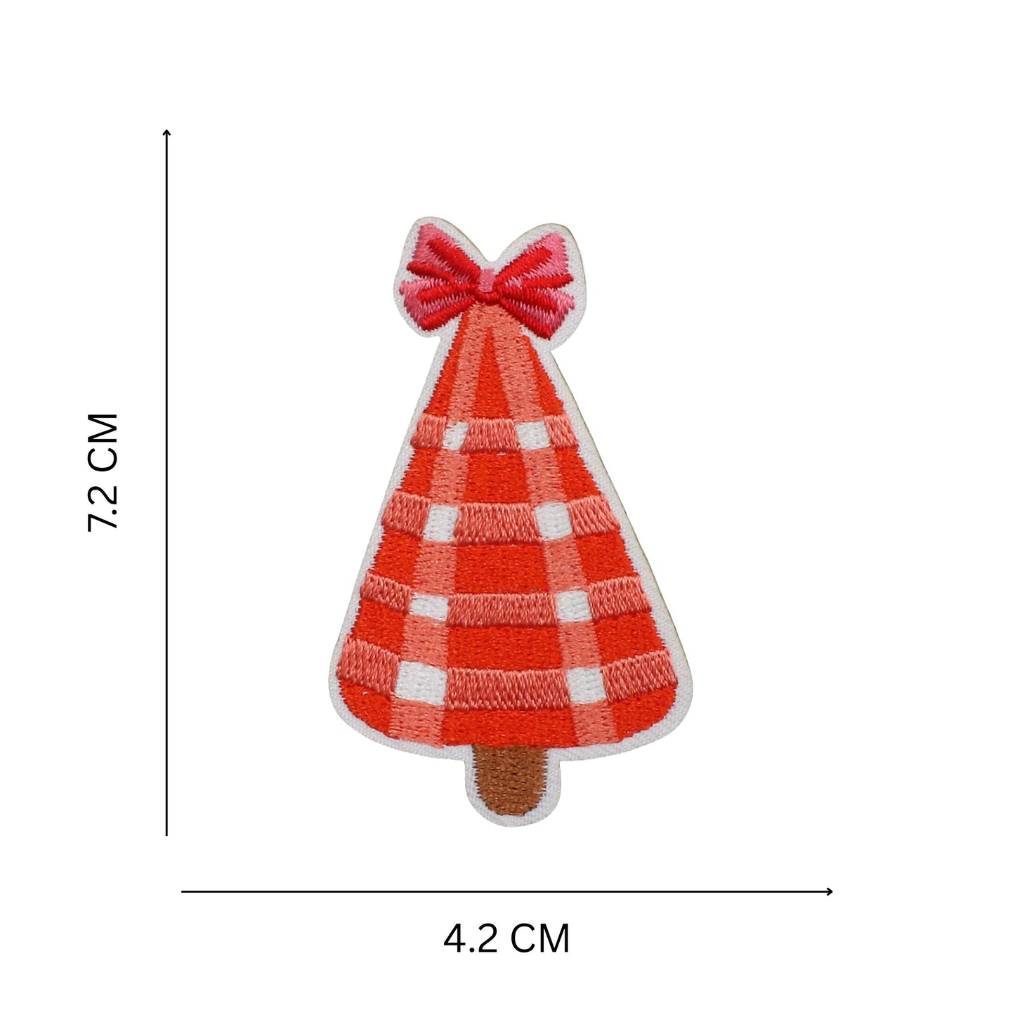 Christmas Tree Embroidery Iron-On Applique Patch
