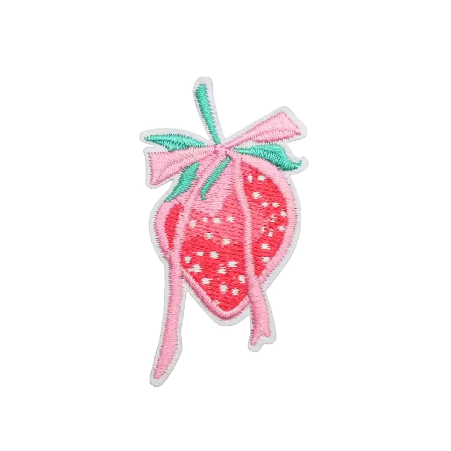 Cute Strawberry Embroidered Iron On Patch