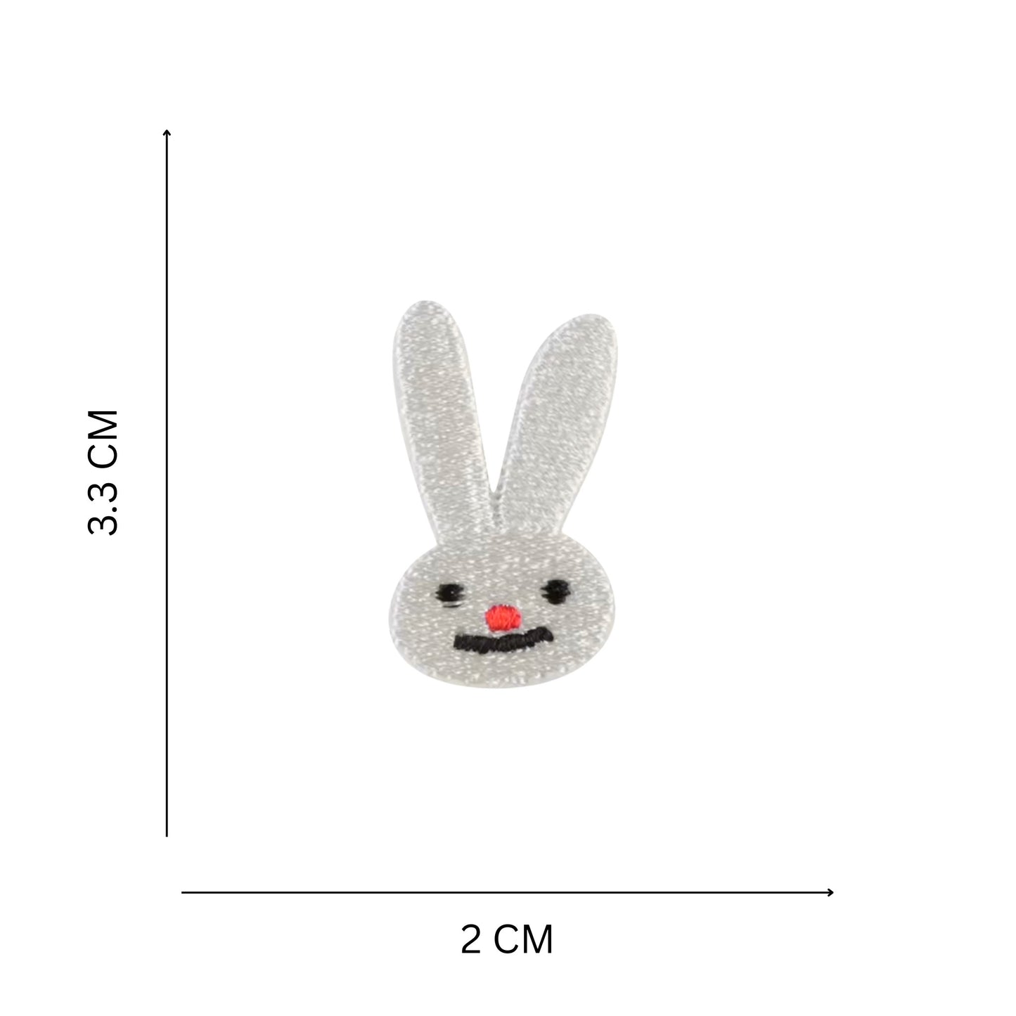 Mini Cute Bunny Embroidered Iron On Patch for Clothes, Bags & Accessories