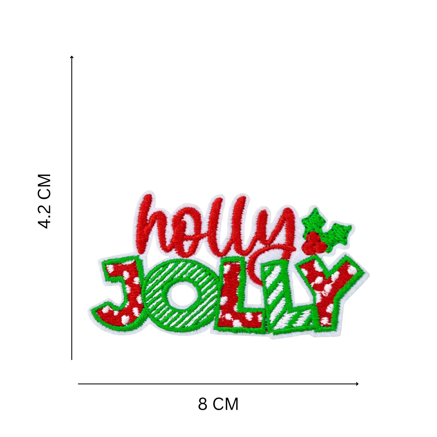Christmas Iron-On Patch Set – Festive Embroidered Collection for Crafts & Holiday Décor