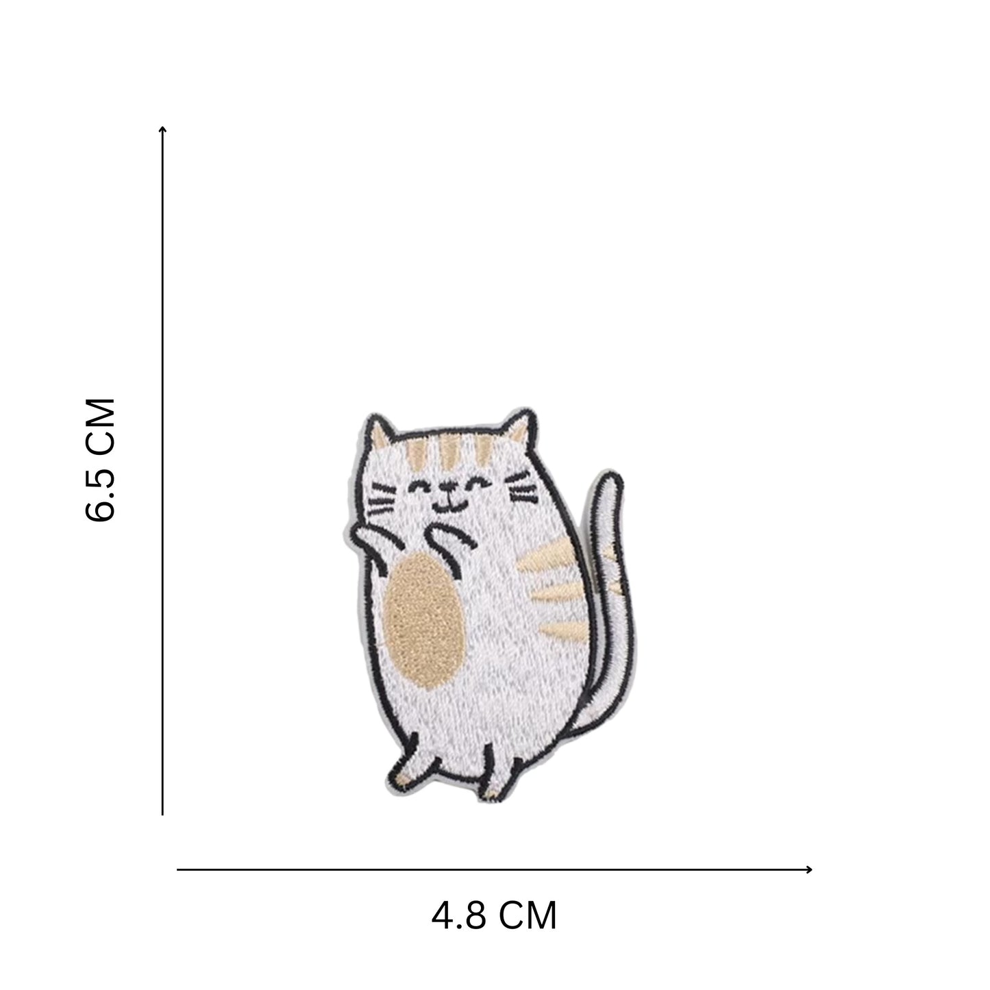 Kawaii Cat Embroidered Iron-On Patches – Cute Cartoon Designs for Jackets, Bags & DIY Crafts
