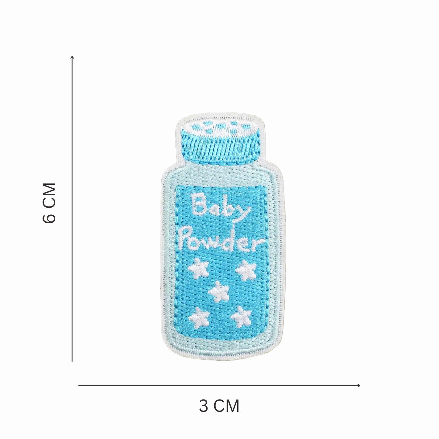 Nursery Dreams Embroidered Iron On Patch Set - Pastel Blue
