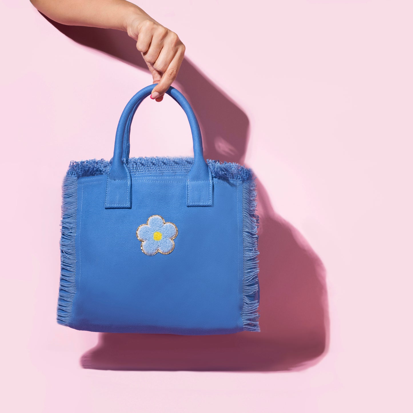 Chic ''Small'' Canvas Tote - Perfect for Beach Days, Picnics, and Everyday Elegance, Personalizable with our selection of patches