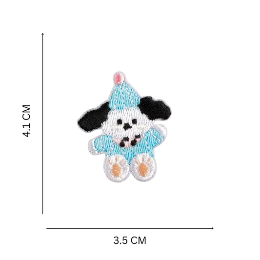 Mini Dog Embroidered Iron On Patch for Kids Wear, Backpacks & DIY Crafts