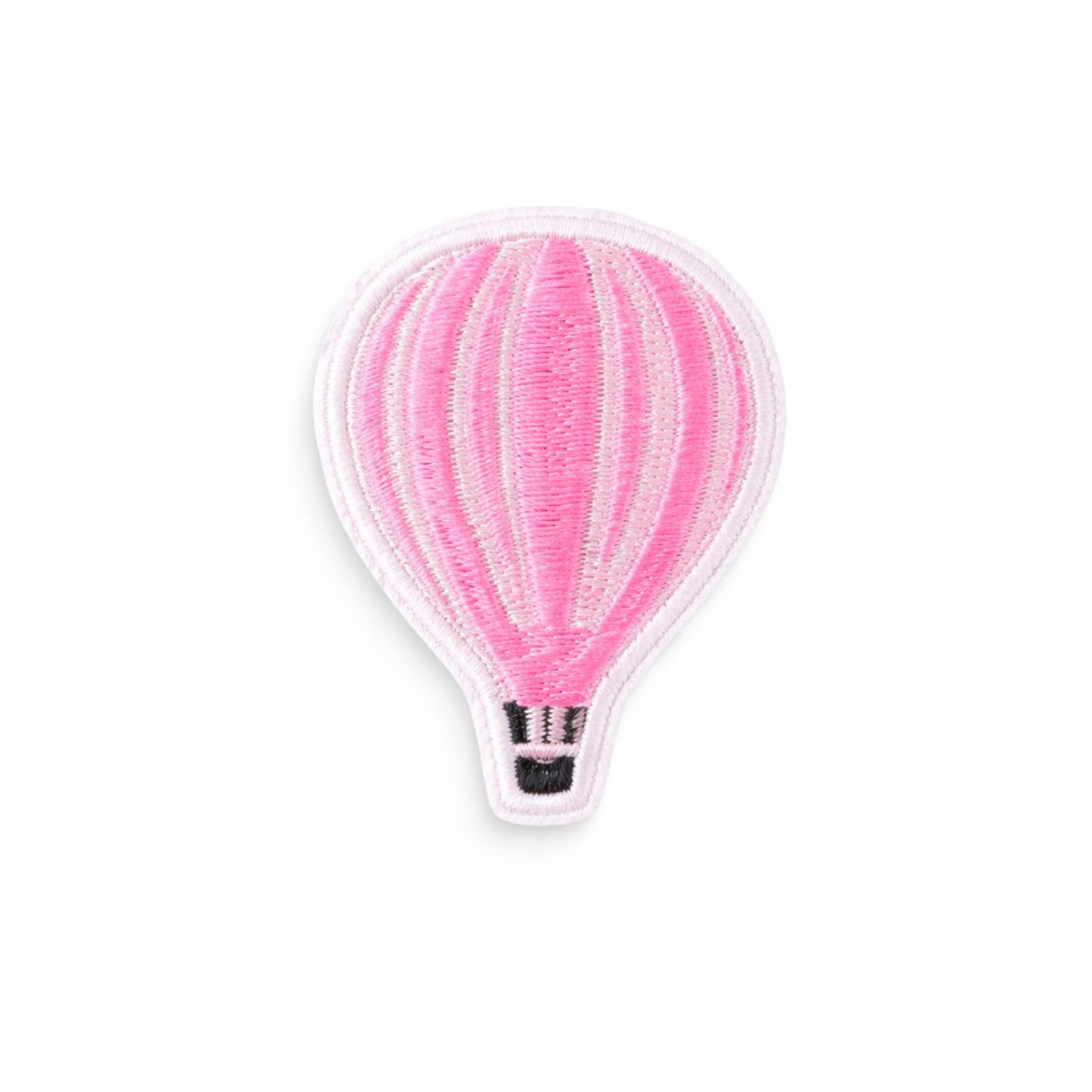Pink Hot Air Balloon Embroidered Iron-On Patch