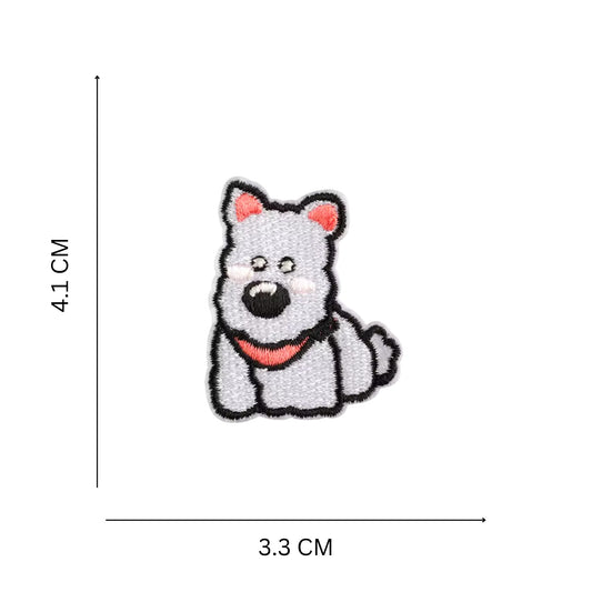 Mini Puppy Dog Embroidered Iron On Patch for Clothing & Accessories