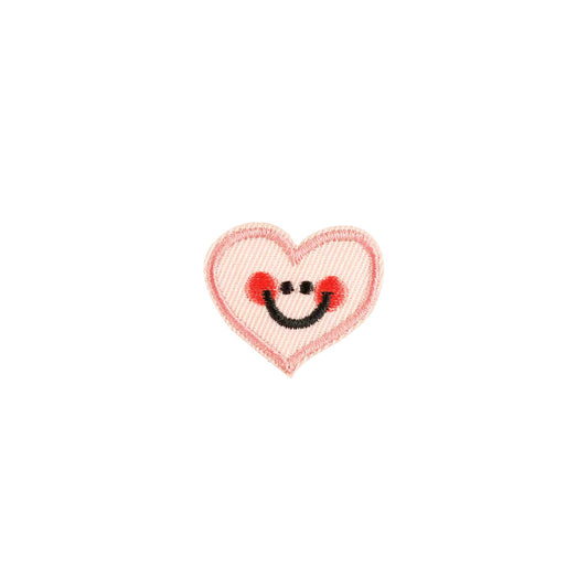 Mini Smiley Face Heart Iron On Patch for Clothing & Accessories