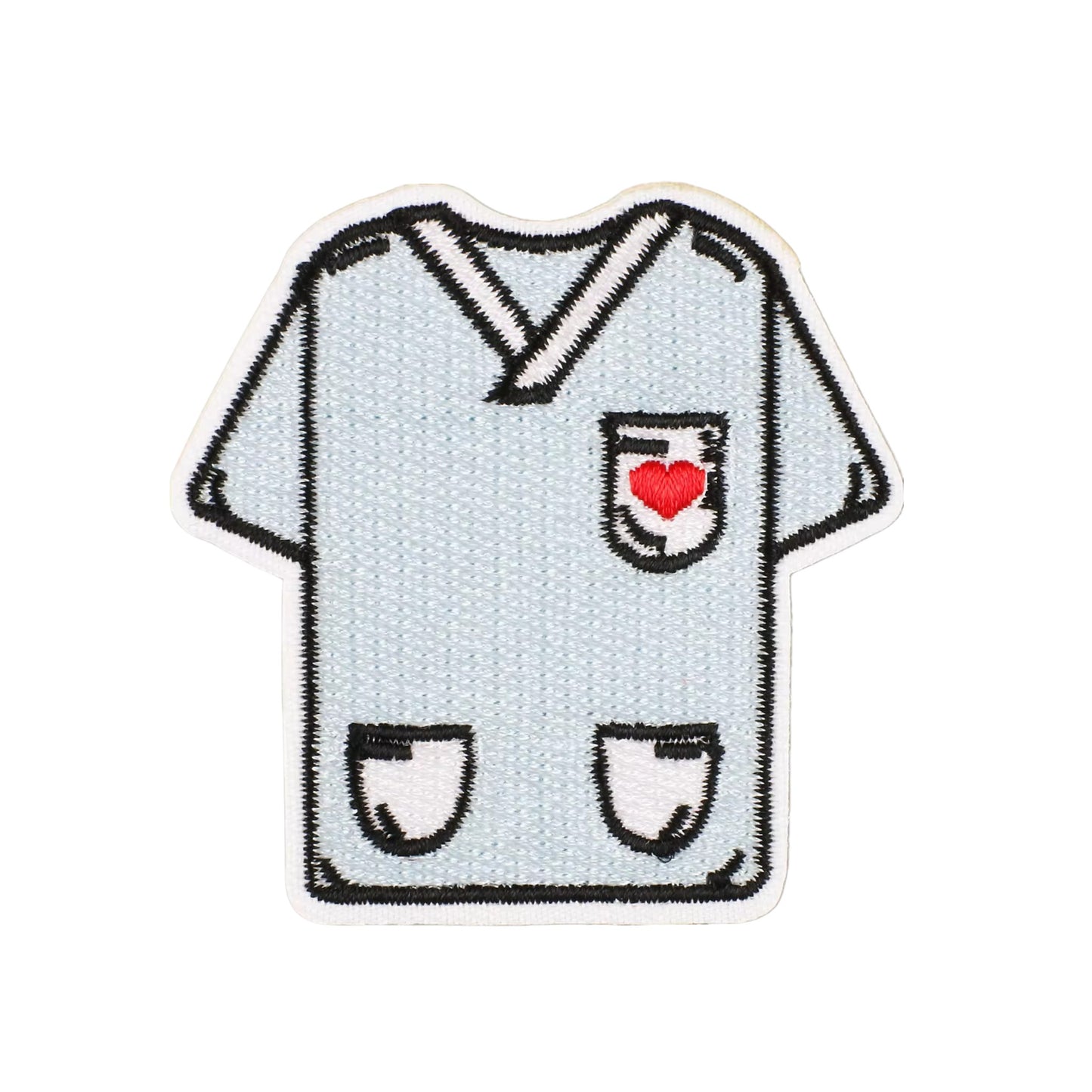 Medical Scrub Iron On Embroidery Patch for Jackets Bags and DIY Craft Projects