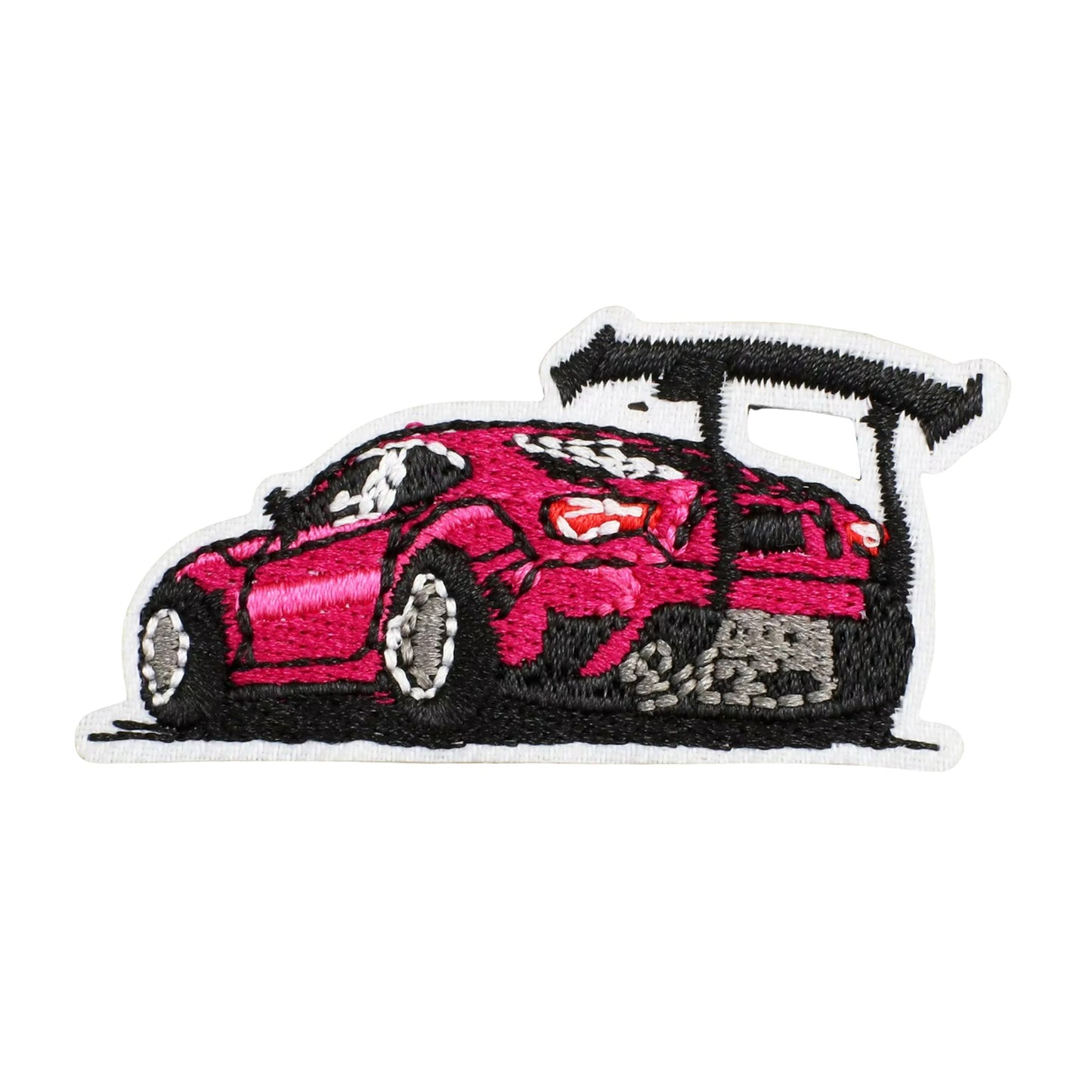 Racing Car Embroidered Iron On Patch - Set of 5