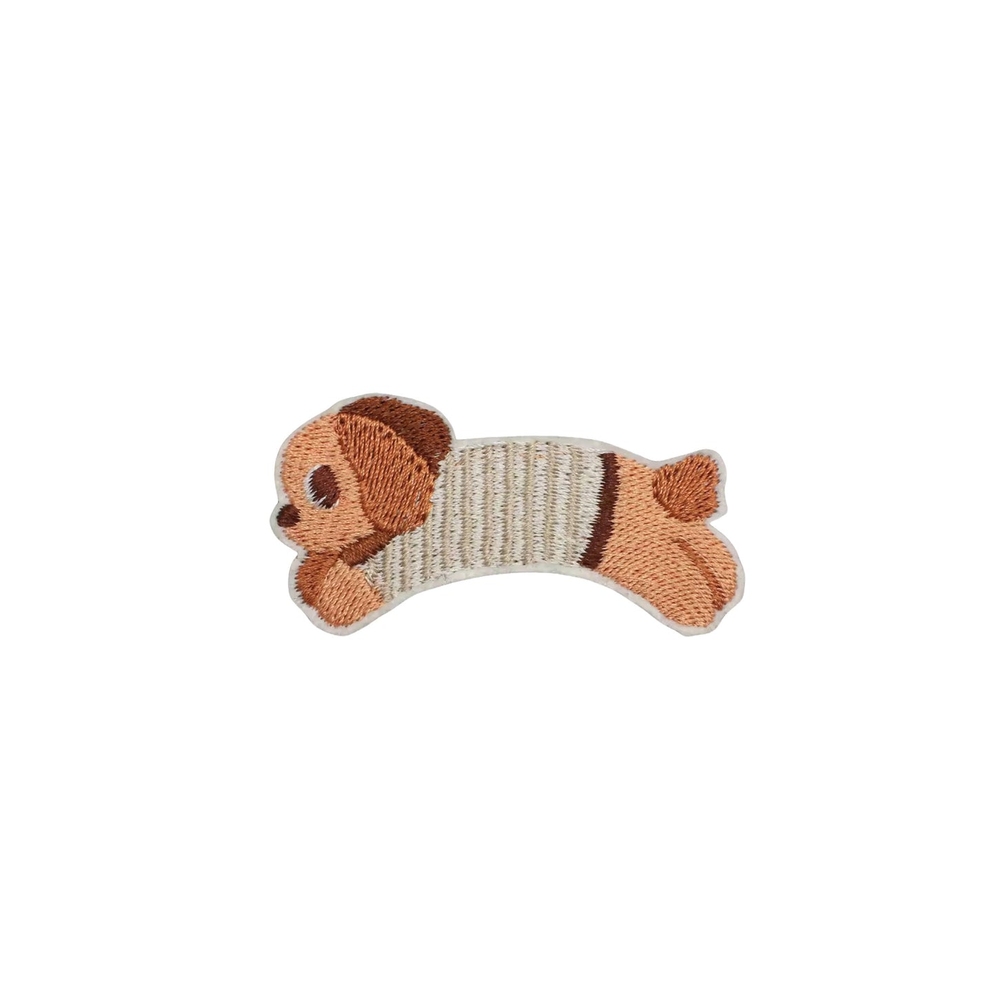 Mini Dog Puppy Embroidered Iron On Patch for Denim, Kids wear & Accessories