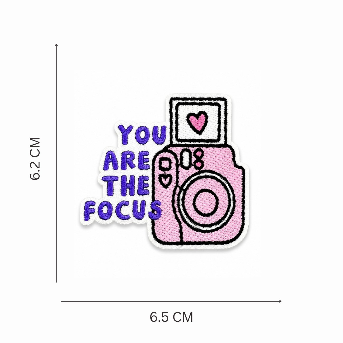 ''You Are The Focus'' Embroidered Iron On Patch