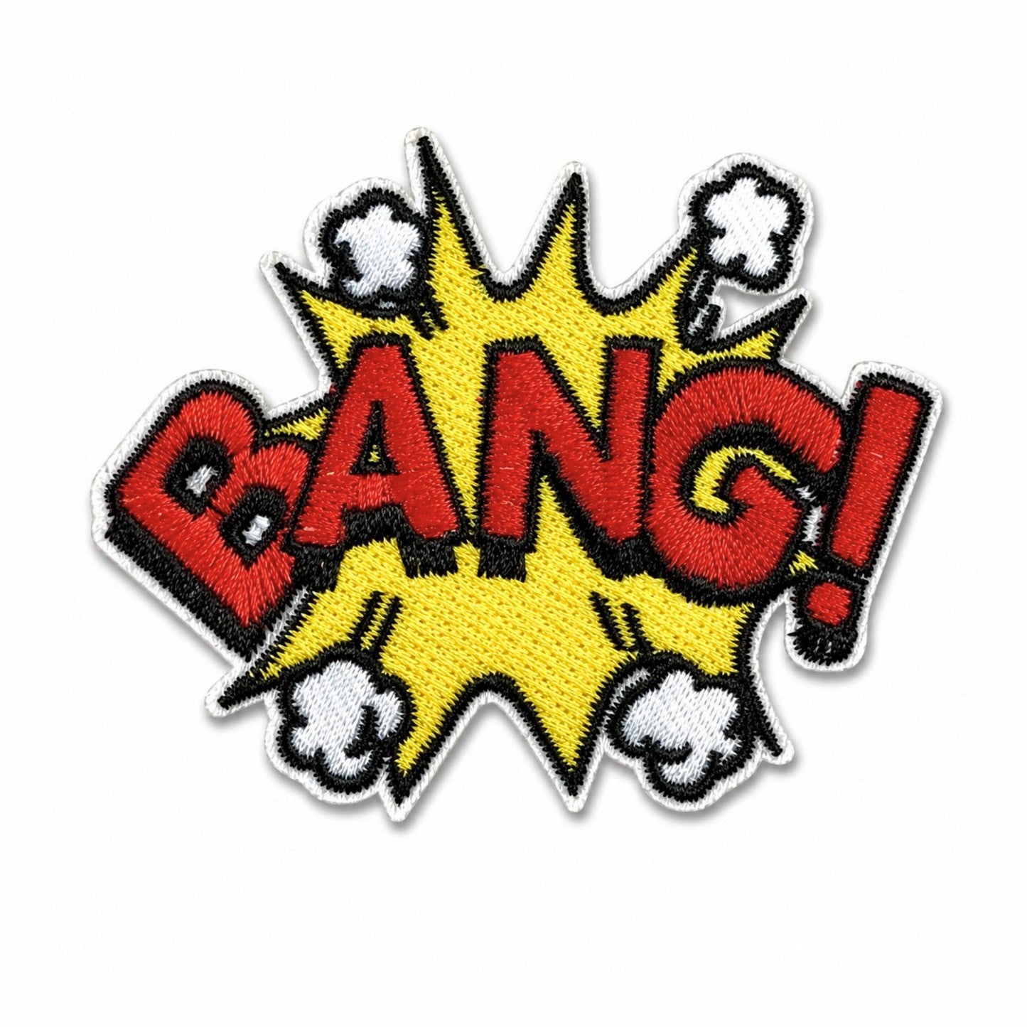 Comic Sound Effects Embroidered Stick On Patch Set of 3
