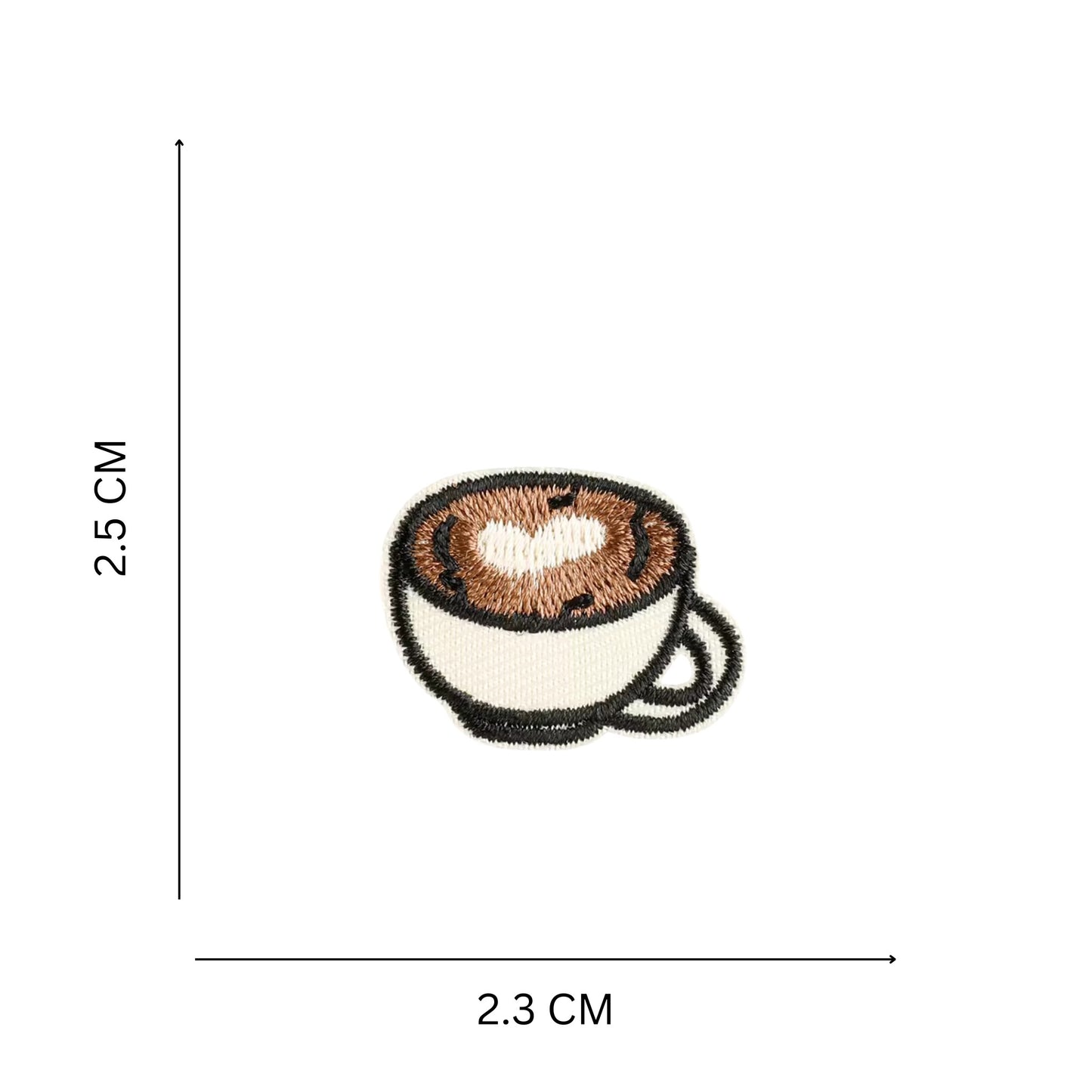 Mini Coffee Cup Embroidered Iron On Patch
