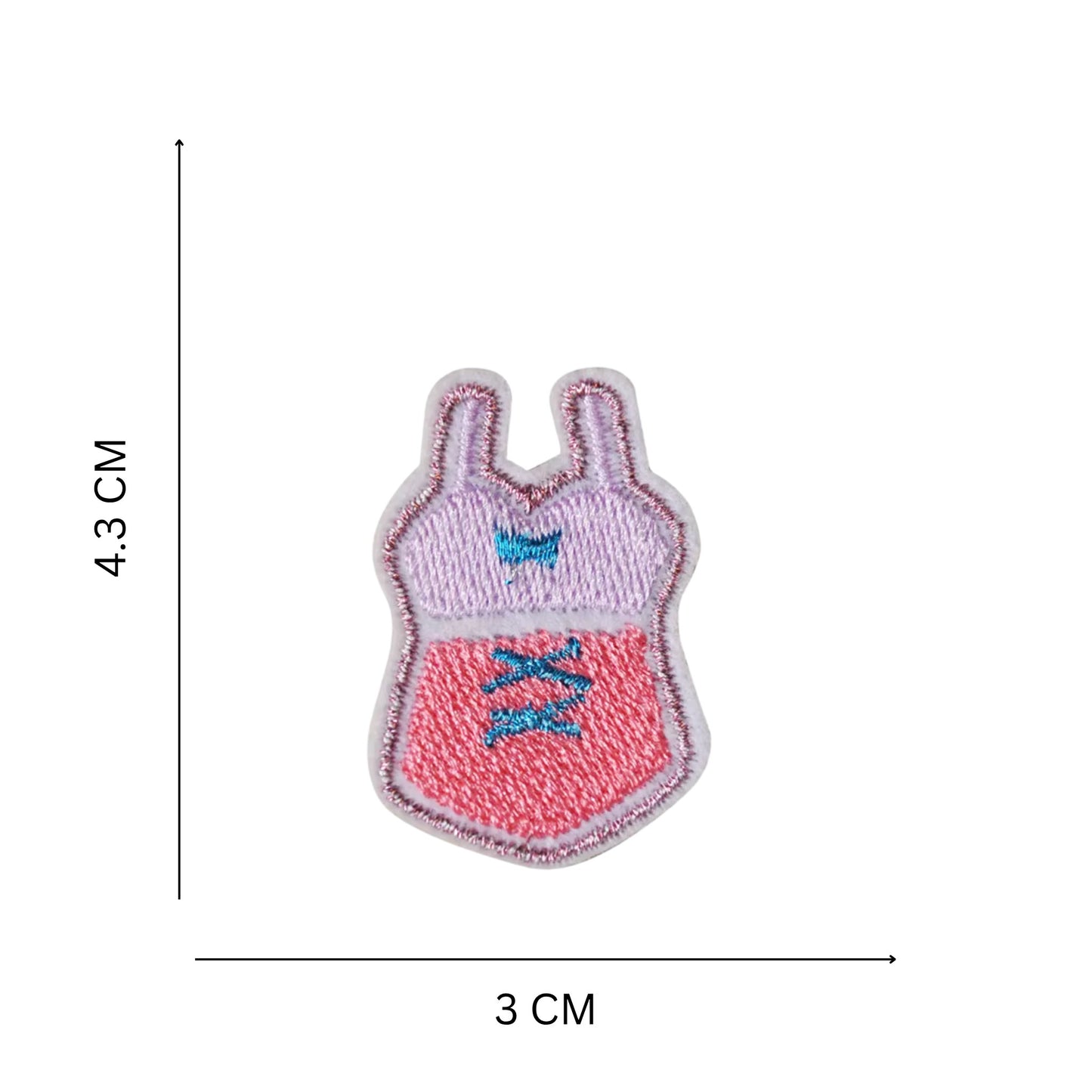 Mini Embroidered Self-Adhesive Patches – Cute Summer & Beach Designs
