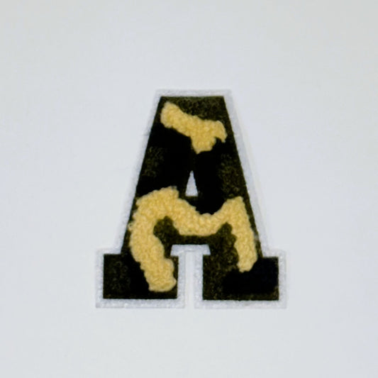 Military Chenille Letter Patch – 7cm – Iron-On & Sew-On