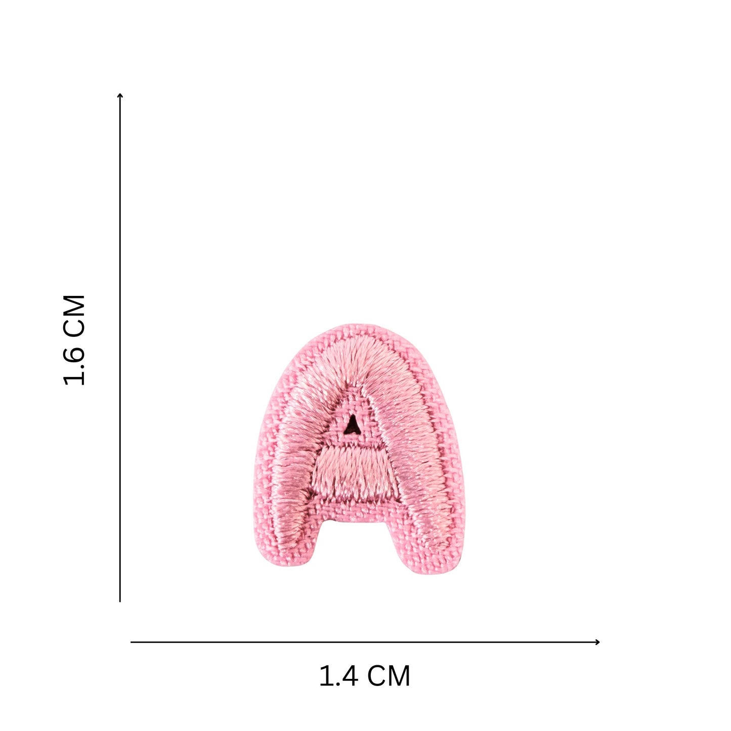 Mini Alphabet Iron On Patches Embroidered Pastel Letters, Size 1.6 cm approx.