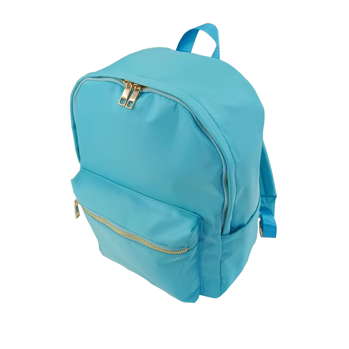 Durable Nylon Backpack for Kids – Perfect for School & Play,  Customizable with Patches & Fun Details ''Aqua Blue'' Available in Two Convenient Sizes