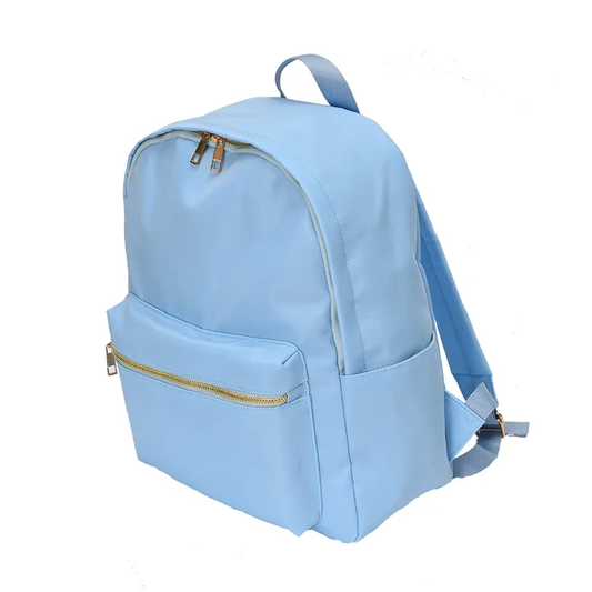 Durable Nylon Backpack for Kids – Perfect for School & Play, Customizable with Patches & Fun Details ''Blue'' Available in Two Convenient Sizes