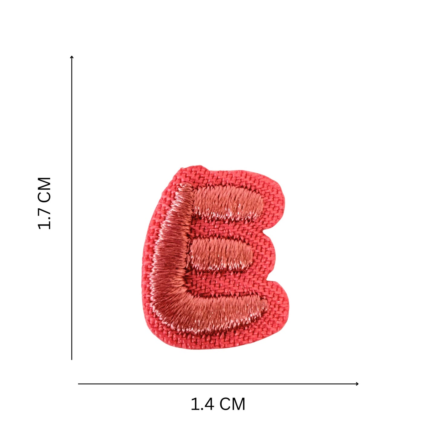 Mini Alphabet Iron On Patches Embroidered Pastel Letters, Size 1.6 cm approx.