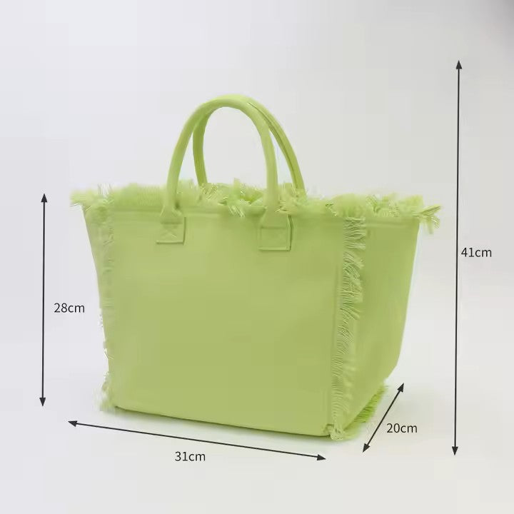 Large Canvas Tote – Perfect for Beach, Pool, and Everyday Adventures