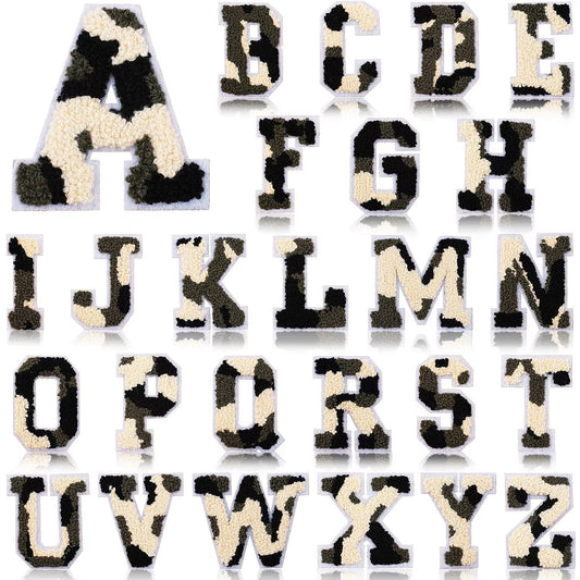 Military Chenille Letter Patch – 7cm – Iron-On & Sew-On