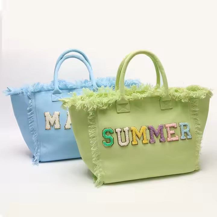 Large Canvas Tote – Perfect for Beach, Pool, and Everyday Adventures