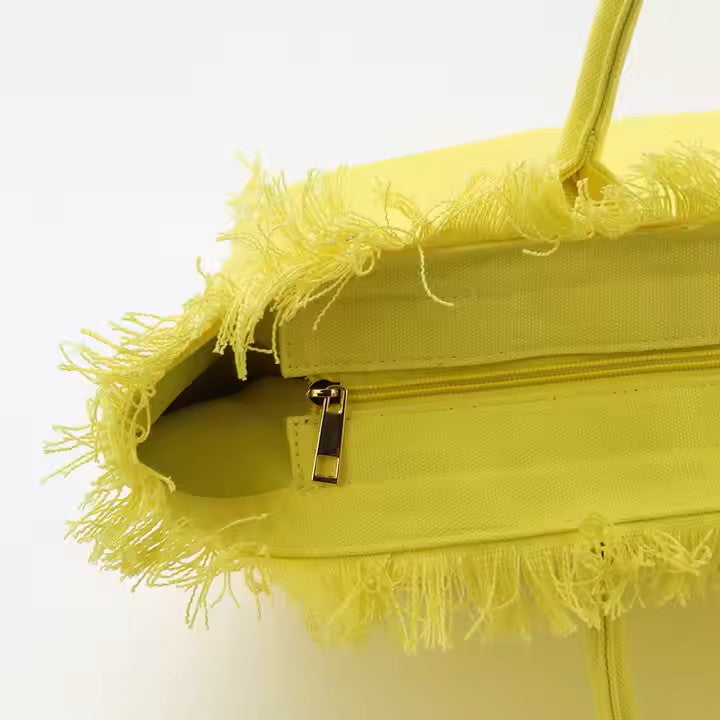 Large Canvas Tote – Perfect for Beach, Pool, and Everyday Adventures