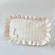 Ruffle Gingham Pouch - Large