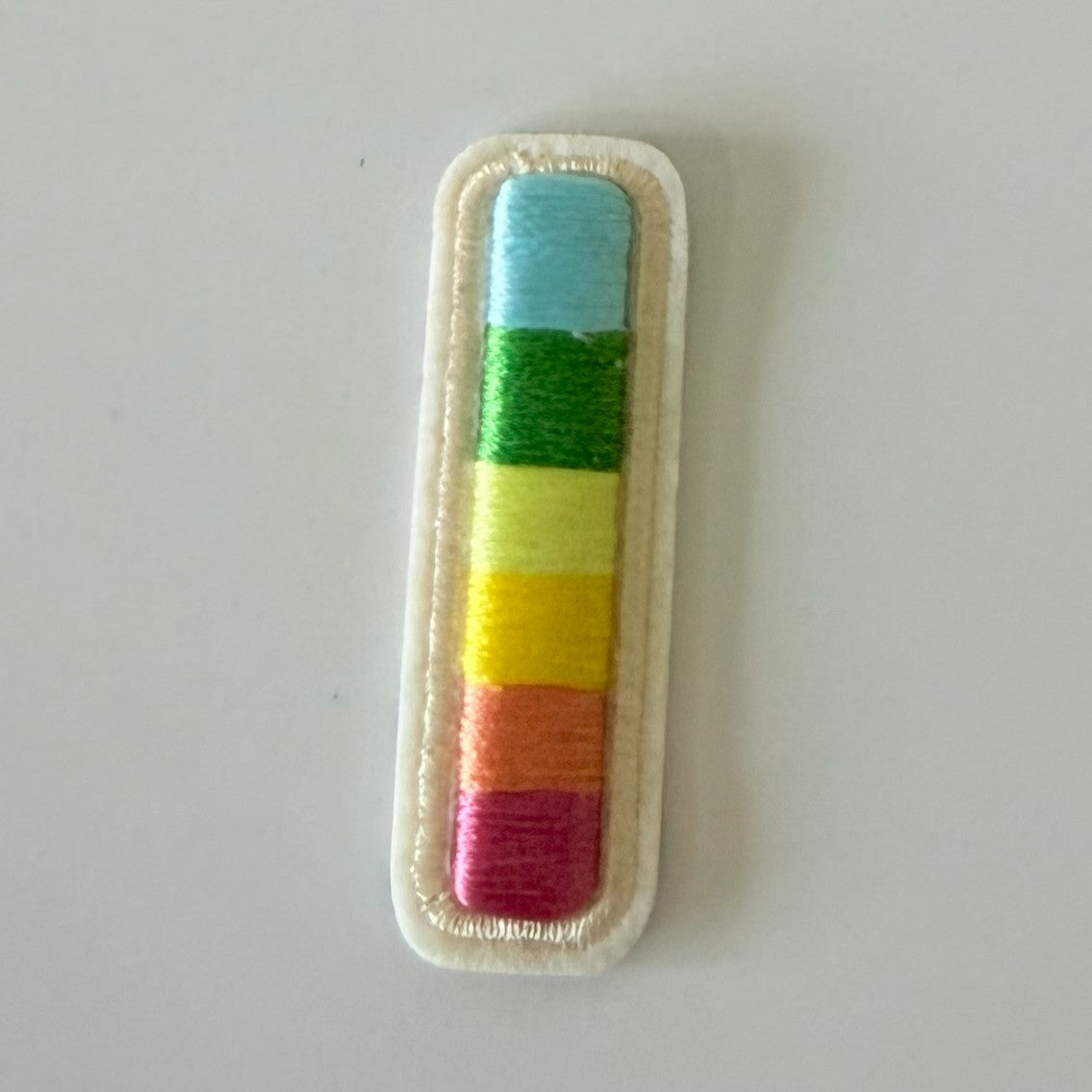 Iron-On/Self-Adhesive Exquisite 3D Stereo Embroidery Colorful Letter Patches, Full Set A-Z, Size 5.5 cm (2.17 inches) approximately