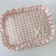 Ruffle Gingham Pouch - Extra Large