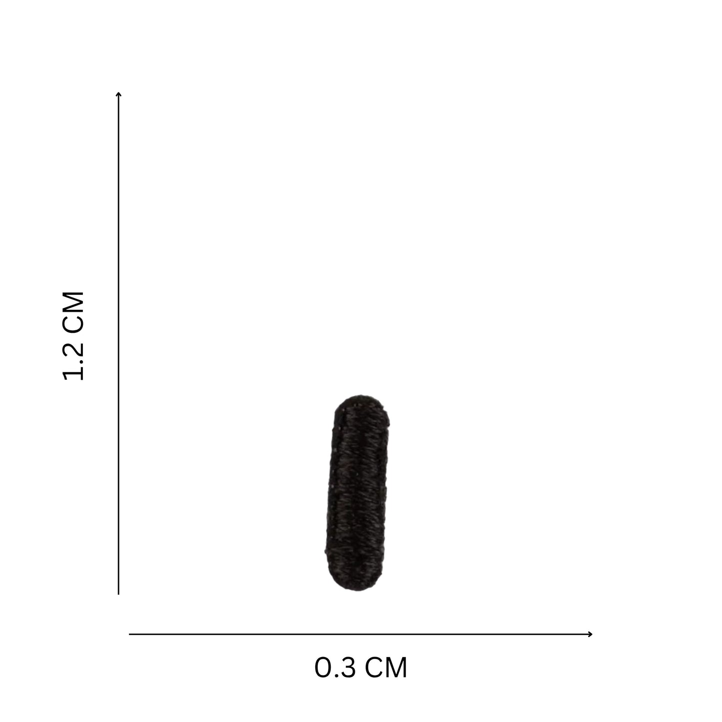 Mini Black Alphabet Patches (A–Z, 1.2 cm) – Embroidered Iron-On, Great For Names, Initials, Slogans & Creative Designs