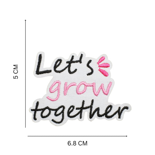 Positive Words Iron-On Embroidered Patches – Uplifting Quote Appliques for Jackets, T-shirts, Tote bags, Jeans, Hats and more