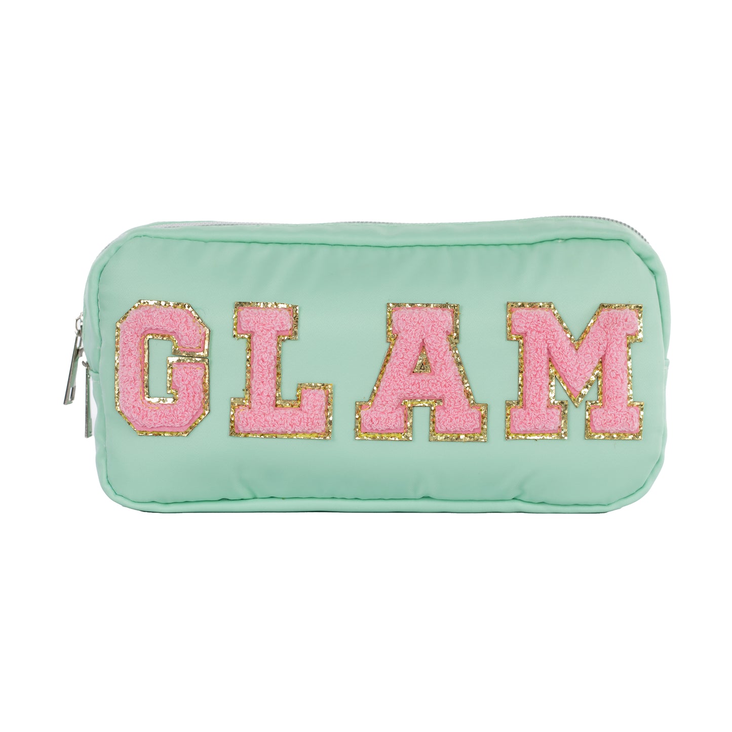 Ready-Made Medium Pouch with ''GLAM'' Patch, Perfect as a Gift or Return Favor