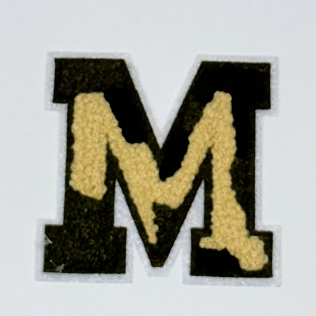 Military Chenille Letter Patch – 7cm – Iron-On & Sew-On