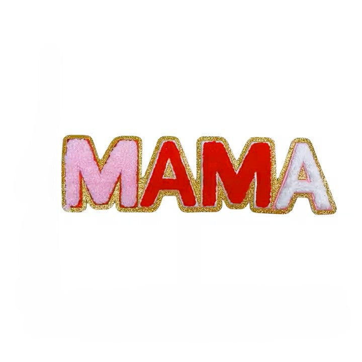 Iron-On/Sew On Chenille Patch - Mama & Mini