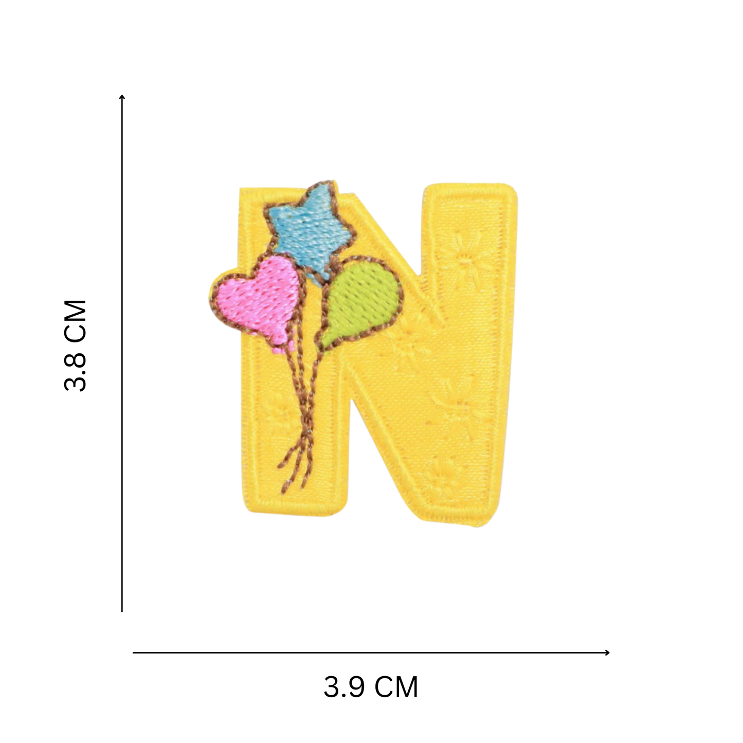 Iron On Cartoon Alphabet Patch Set