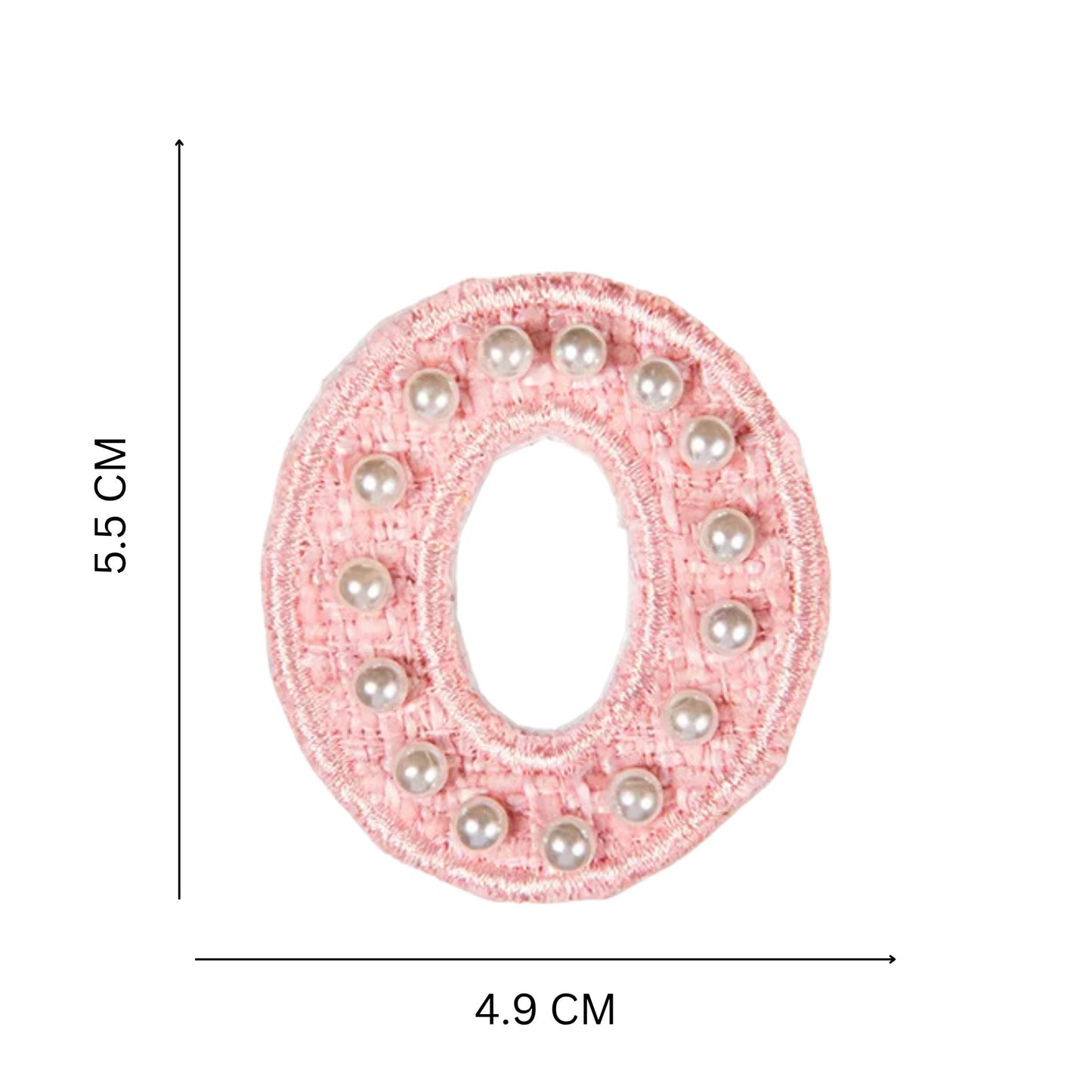 Premium Pearl Letter Stick-On Patches – Pastel Pink, Blue & Off-White A–Z for Handbags, Caps & Non-Washable Surfaces