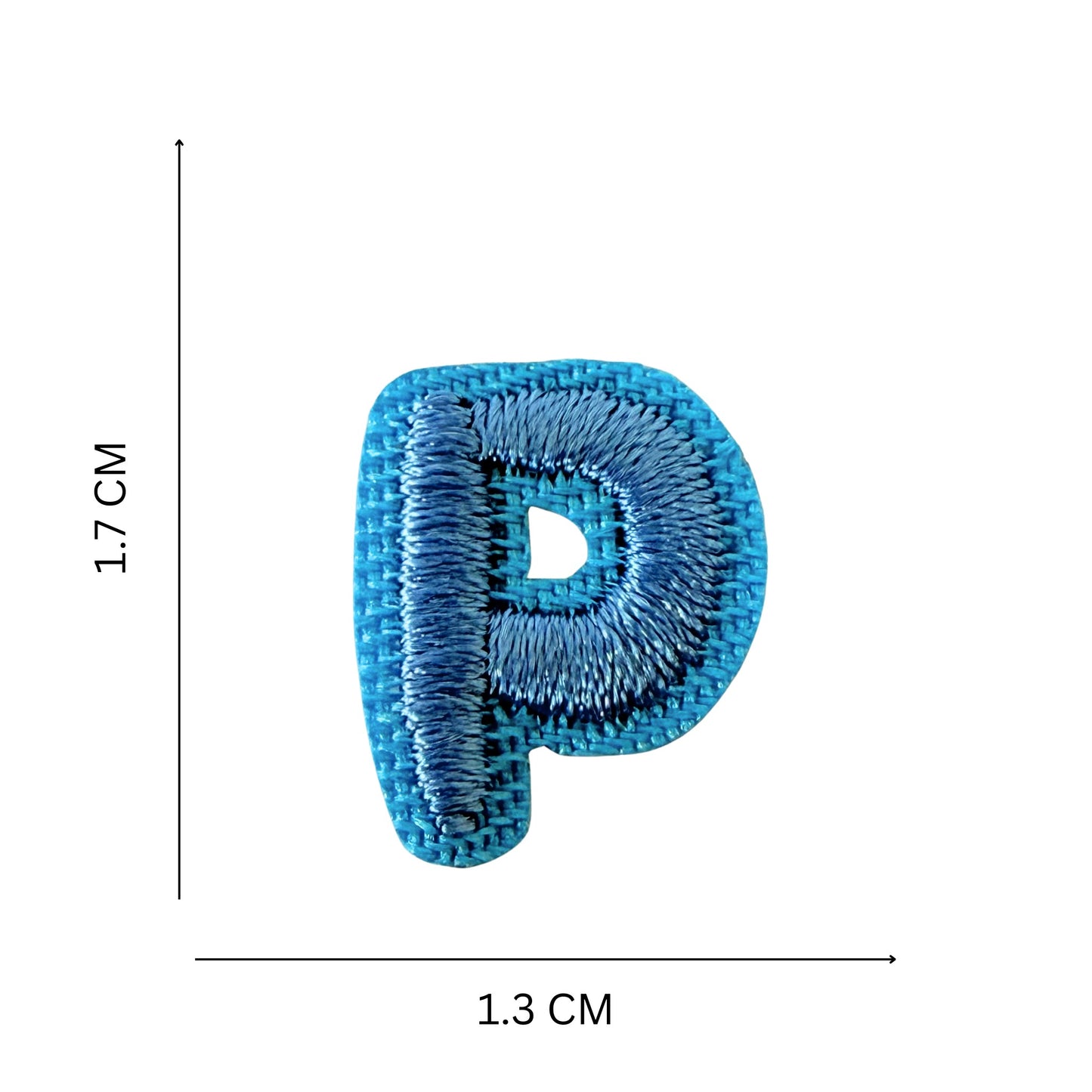 Mini Alphabet Iron On Patches Embroidered Pastel Letters, Size 1.6 cm approx.