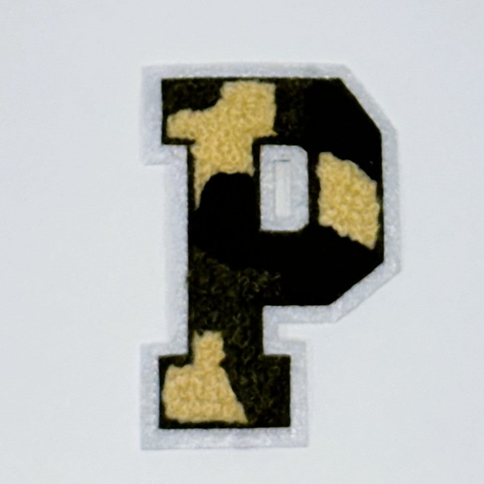Military Chenille Letter Patch – 7cm – Iron-On & Sew-On