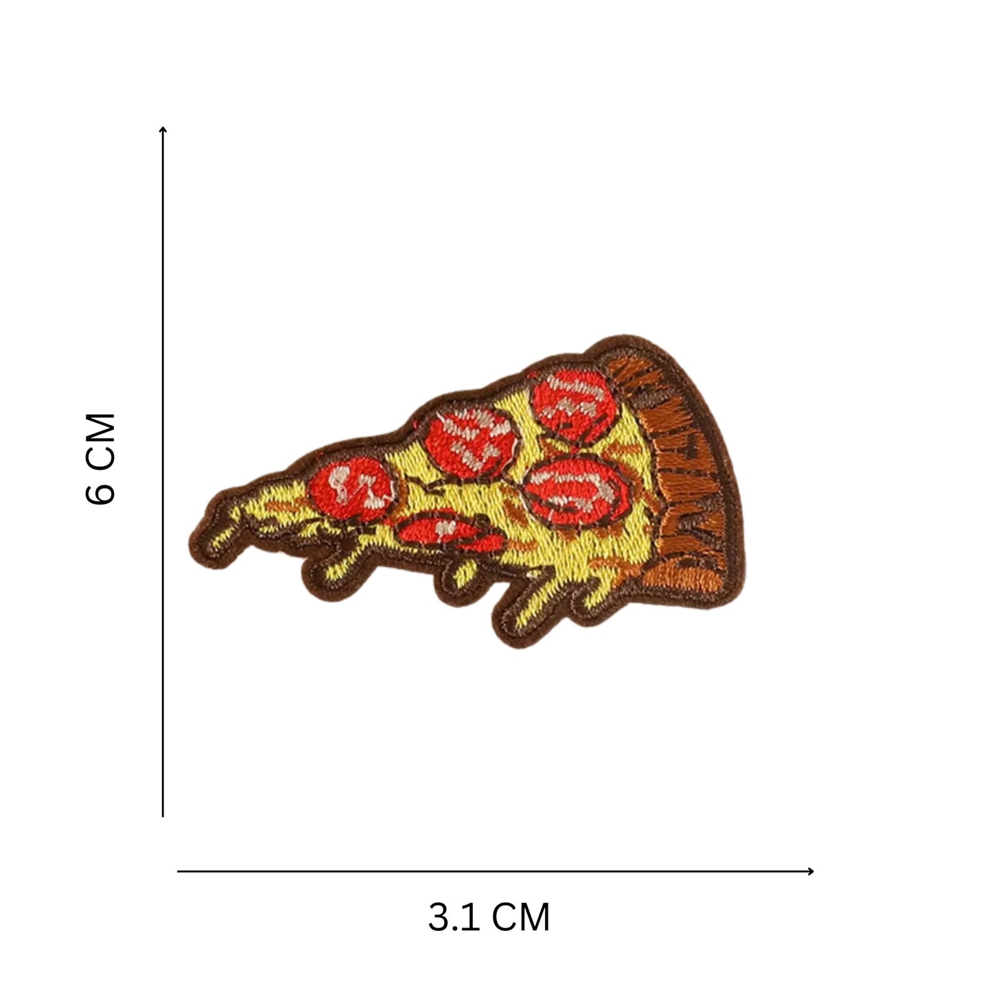 Snack-Themed Iron-On Patch  – Burger, Fries, Pizza & Popcorn Embroidered Patches for Clothes & Bags
