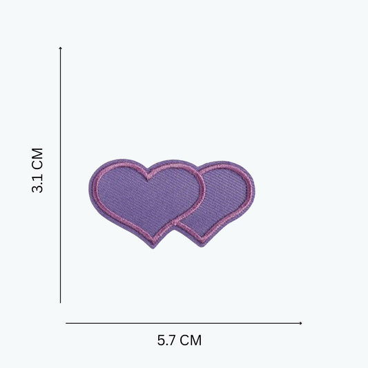 Iron-on/Sew-on Embroidered Purple Heart Patch – 3.1 cm x 5.7 cm for Hoodies, Hats, Bags & DIY Fashion