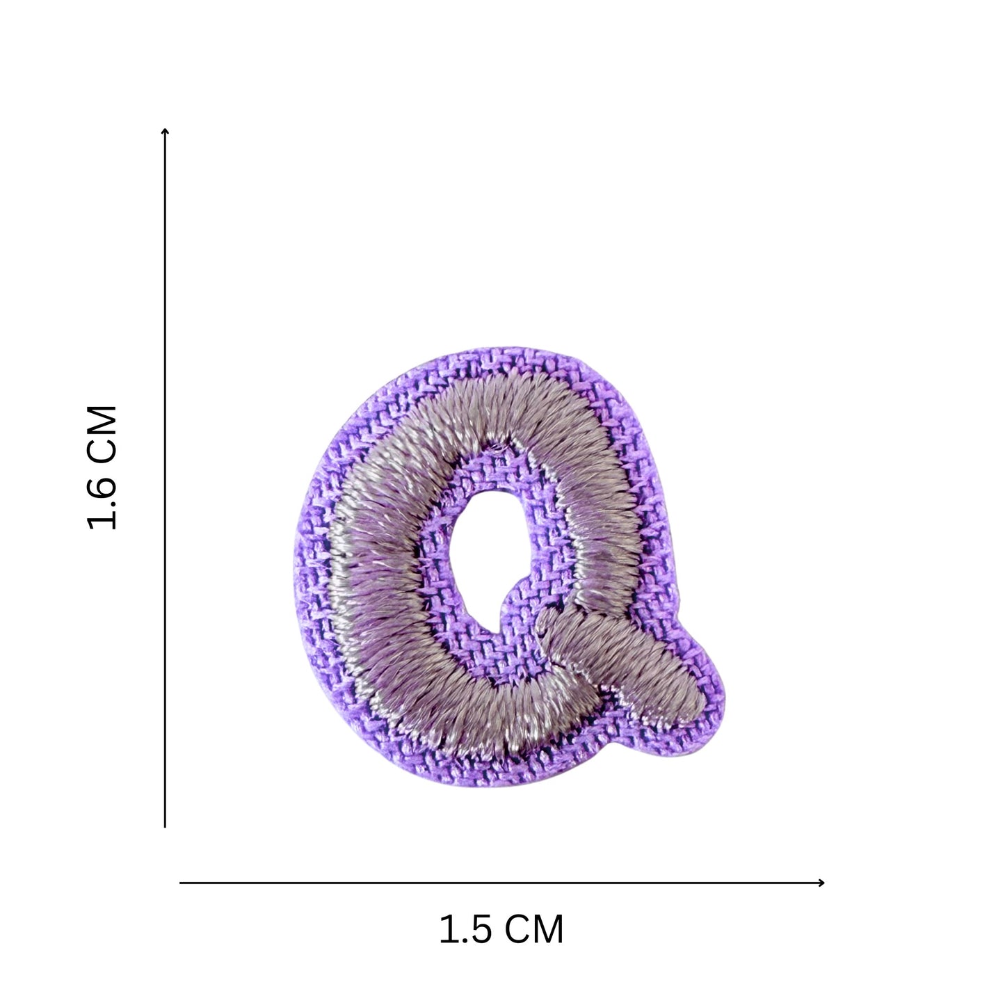 Mini Alphabet Iron On Patches Embroidered Pastel Letters, Size 1.6 cm approx.