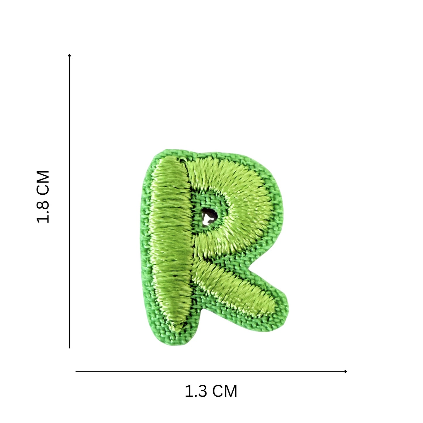 Mini Alphabet Iron On Patches Embroidered Pastel Letters, Size 1.6 cm approx.