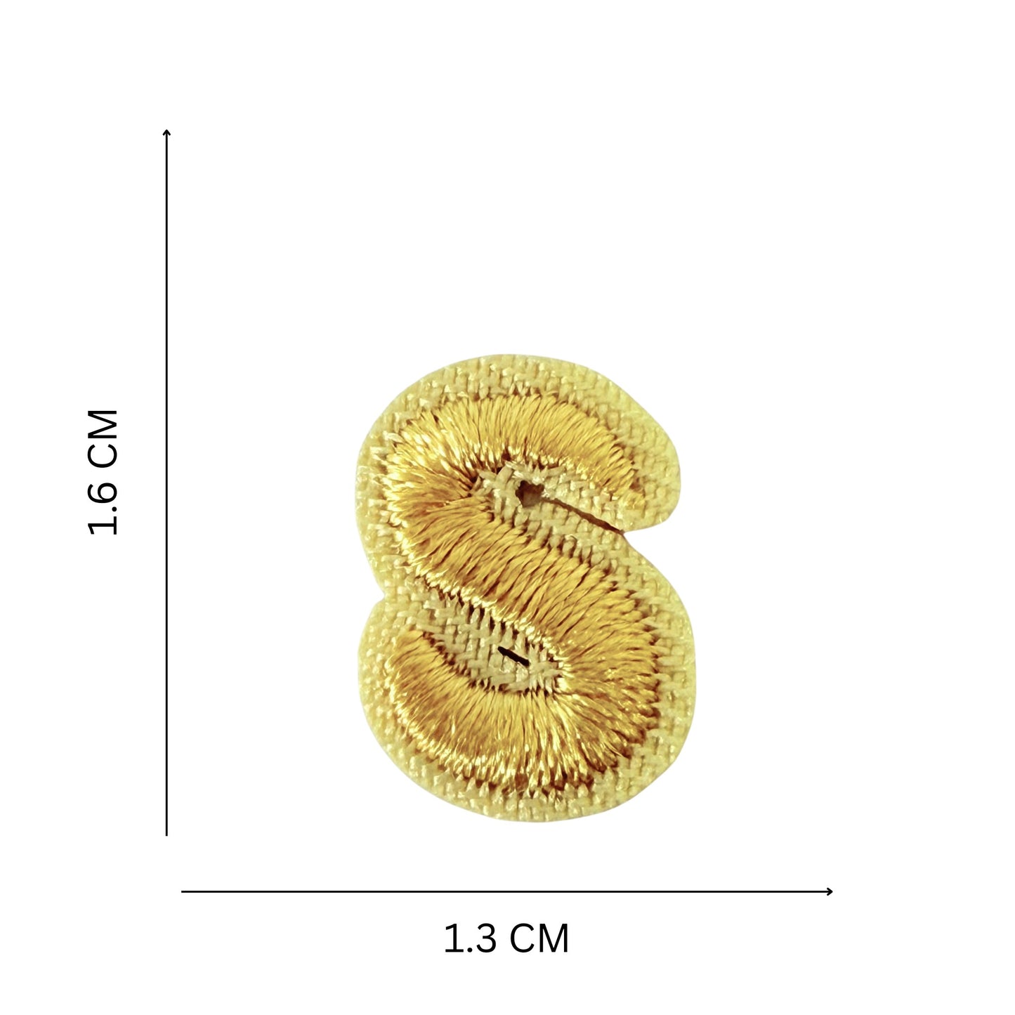 Mini Alphabet Iron On Patches Embroidered Pastel Letters, Size 1.6 cm approx.