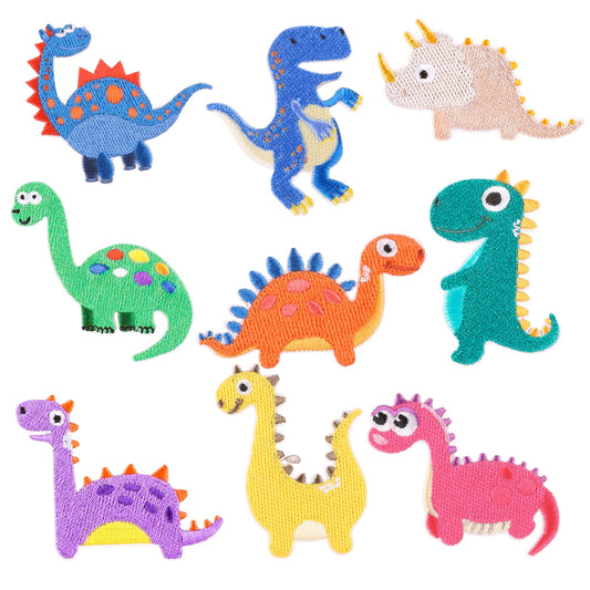 Dinosaur Self-Adhesive/ Iron-On Embroidered Patches for Clothes and Accessories