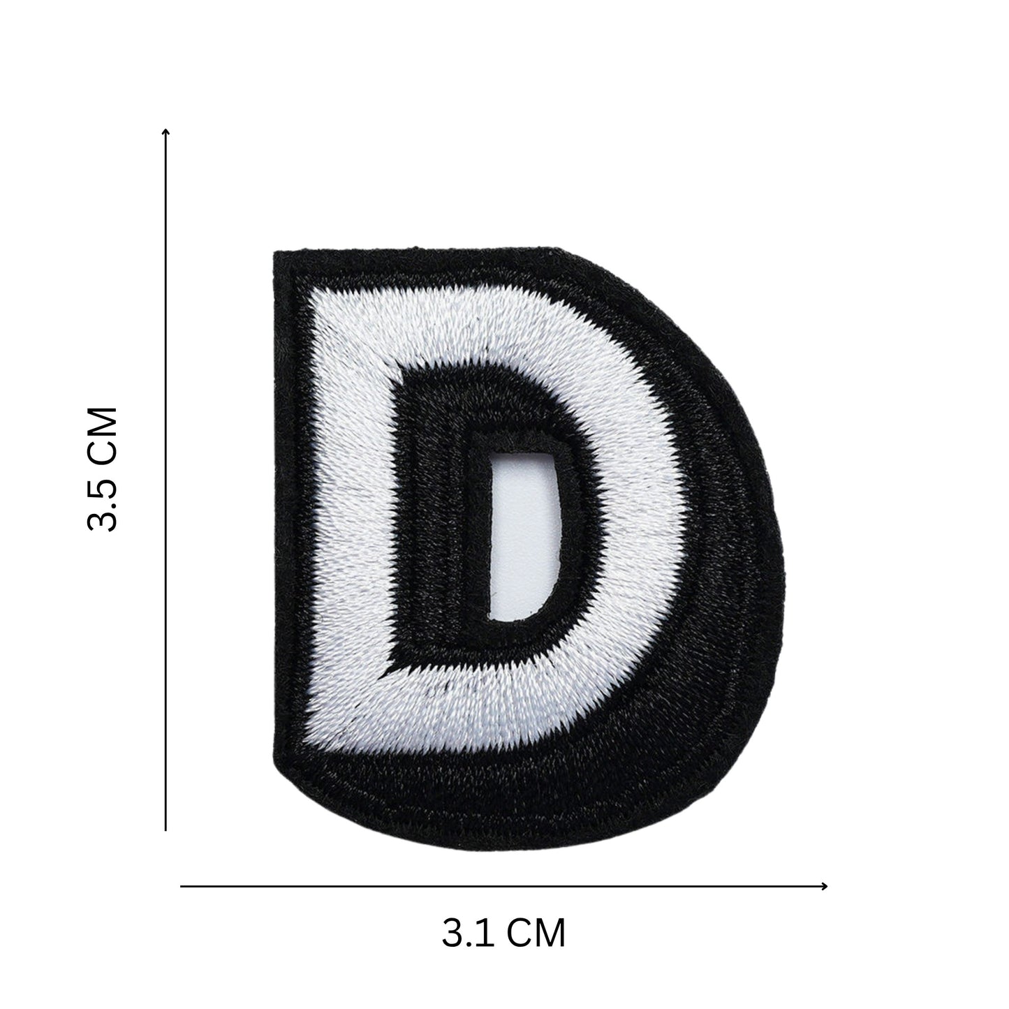 3D Embroidered Alphabet Patches
