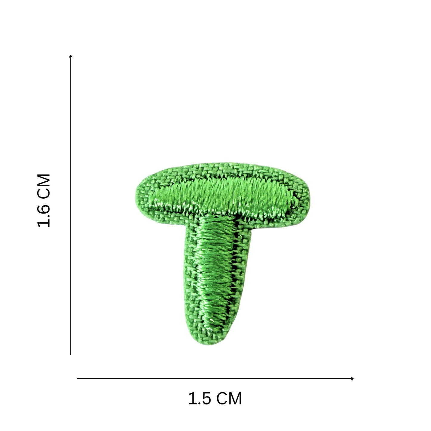 Mini Alphabet Iron On Patches Embroidered Pastel Letters, Size 1.6 cm approx.