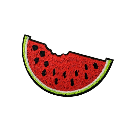 Watermelon Embroidered Iron-On Patch – Cute Fruit Patch for Clothes, Bags & DIY Projects